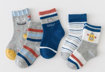 Kids' Combed-Cotton Tube Socks