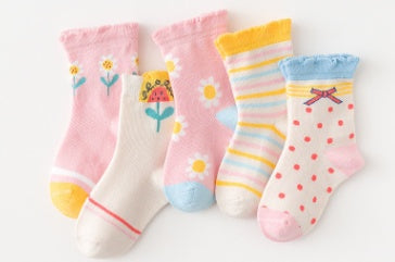 Kids' Combed-Cotton Tube Socks