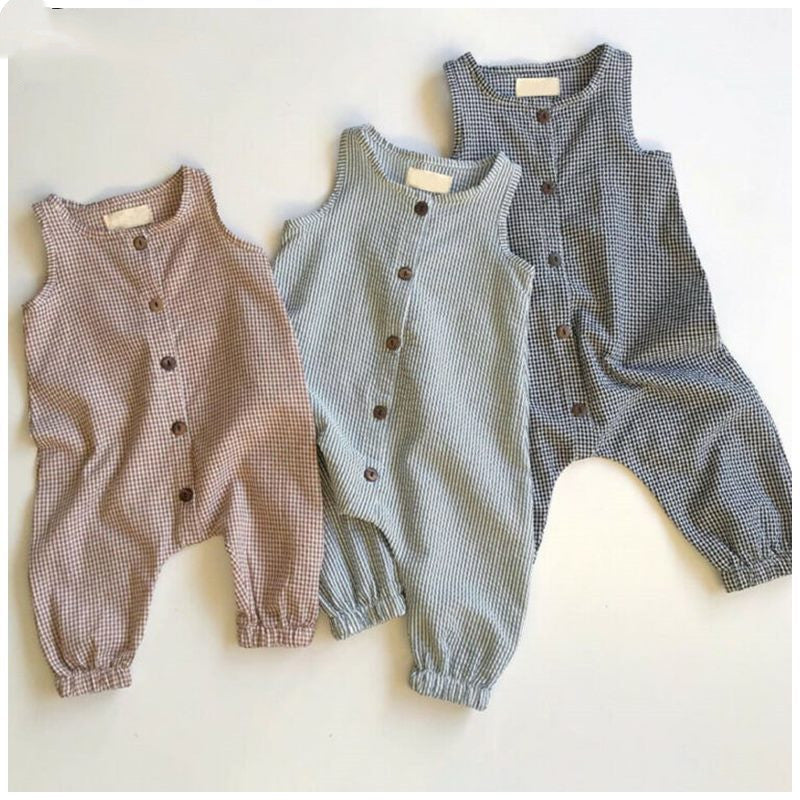 Baby Sleeveless Cotton Romper