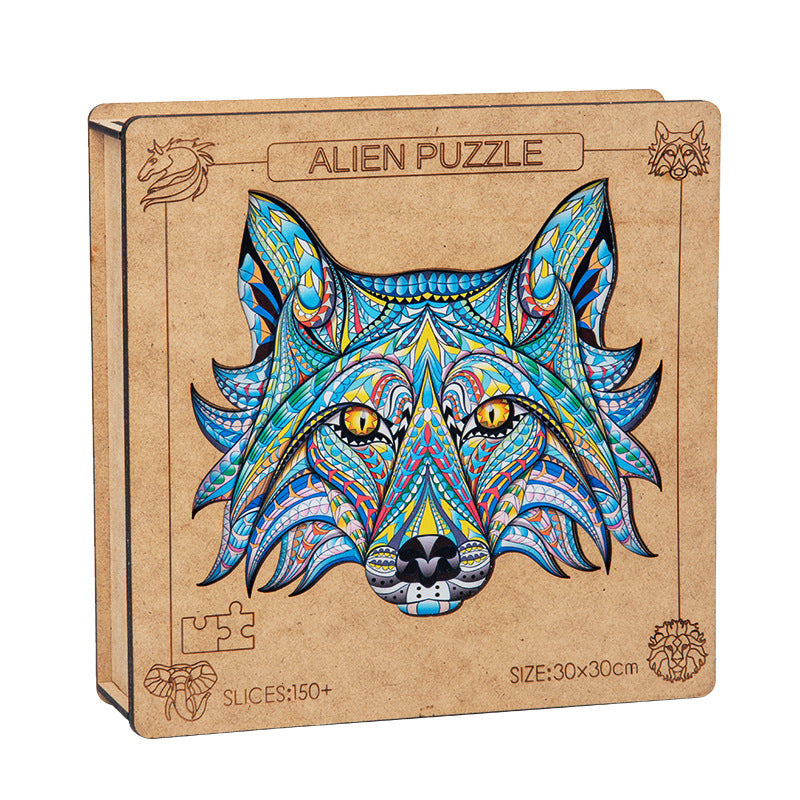 DIY Wooden Jigsaw Puzzle with Box