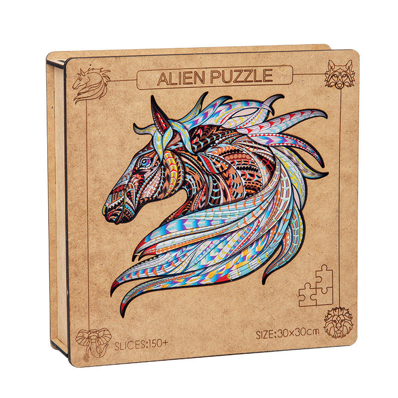 DIY Wooden Jigsaw Puzzle with Box