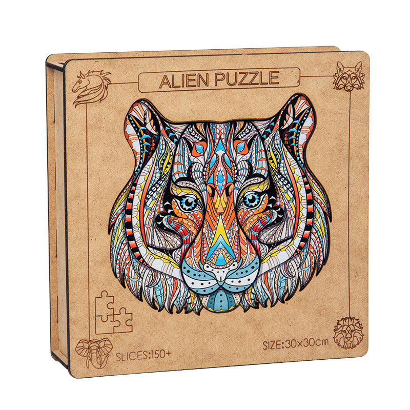 DIY Wooden Jigsaw Puzzle with Box