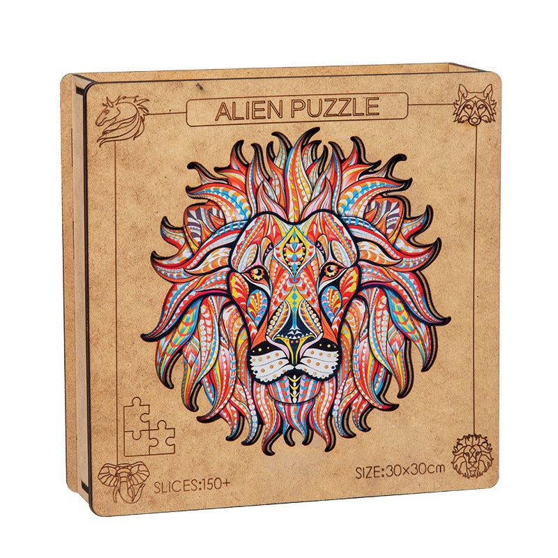 DIY Wooden Jigsaw Puzzle with Box