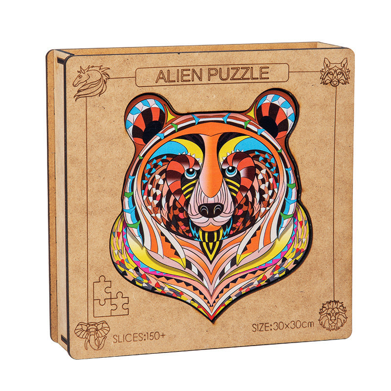 DIY Wooden Jigsaw Puzzle with Box