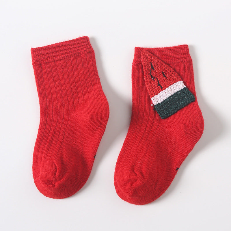 Kids' Cotton Mid-Tube Socks