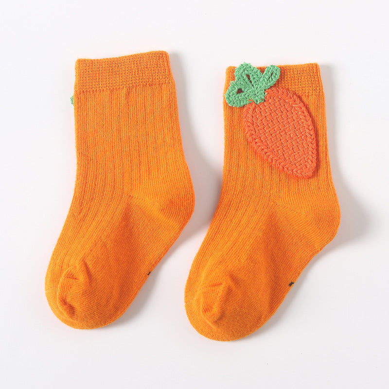 Kids' Cotton Mid-Tube Socks