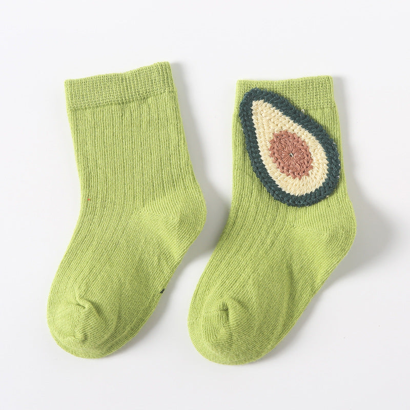 Kids' Cotton Mid-Tube Socks