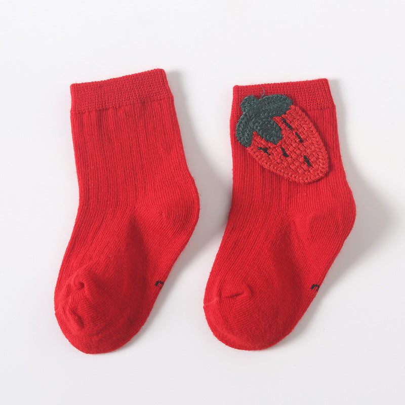 Kids' Cotton Mid-Tube Socks