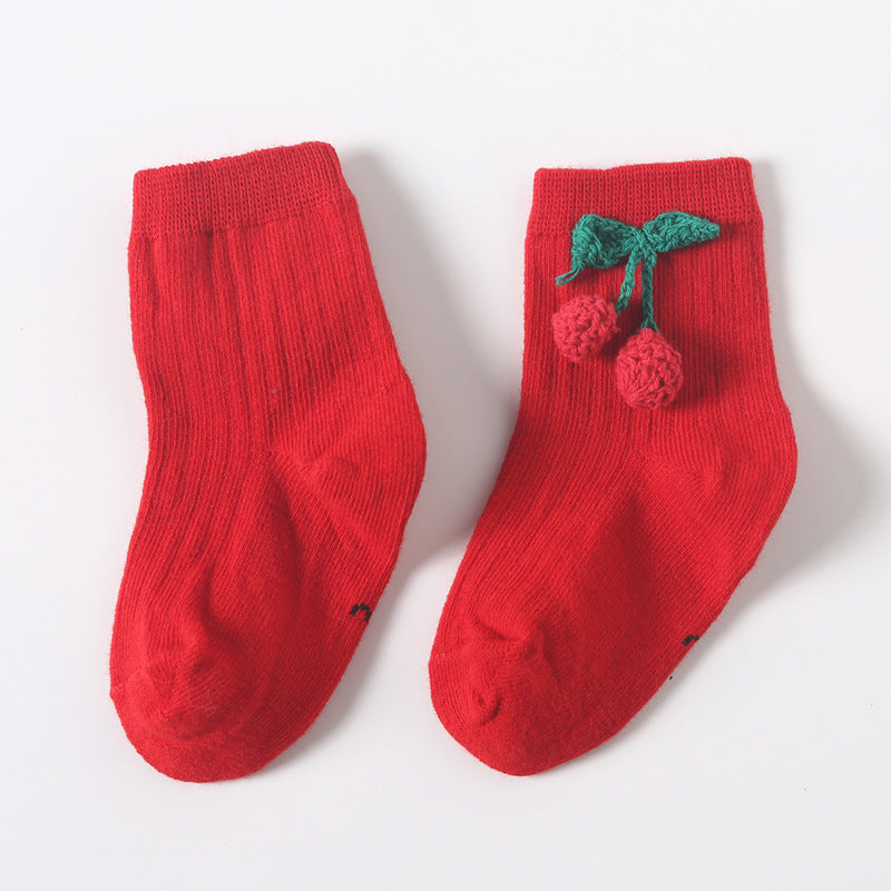 Kids' Cotton Mid-Tube Socks