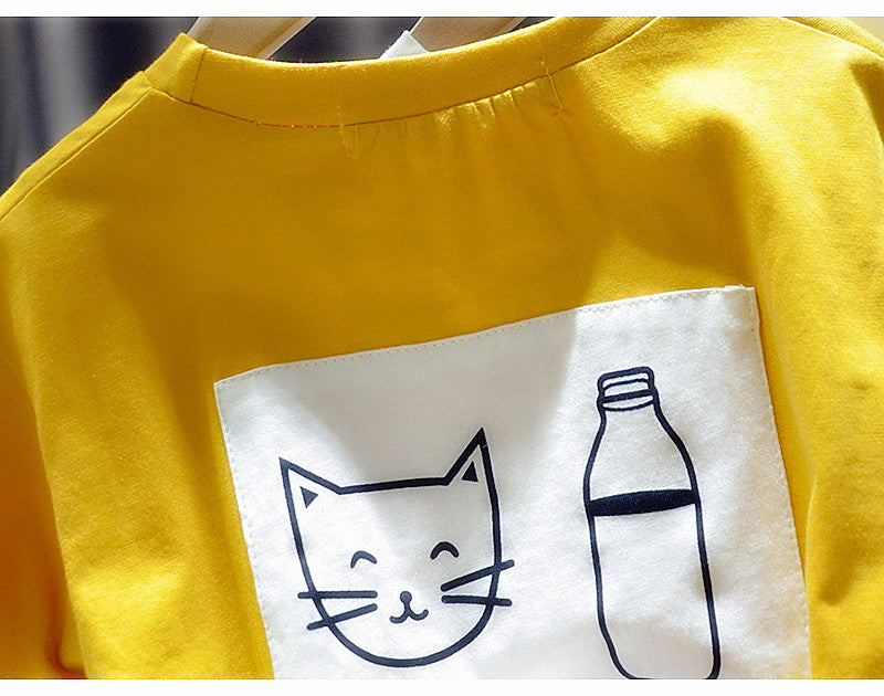 Kids' Cartoon Round-Neck Tee