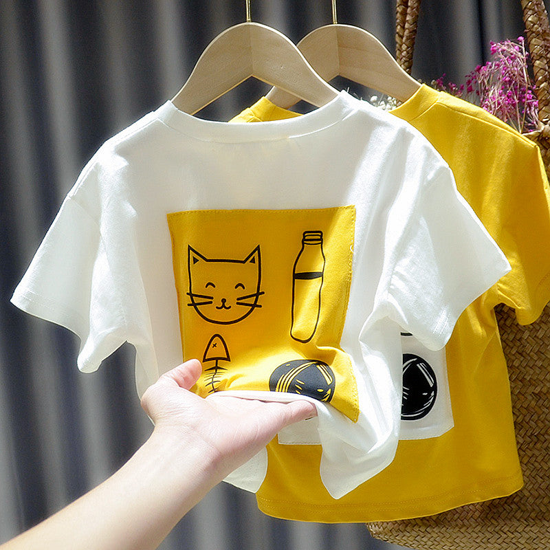 Kids' Cartoon Round-Neck Tee