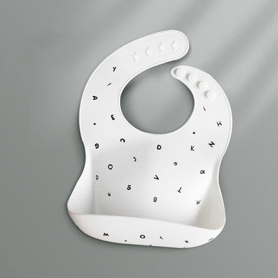 Waterproof Silicone Feeding Bib with Pocket