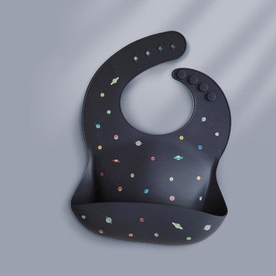 Waterproof Silicone Feeding Bib with Pocket