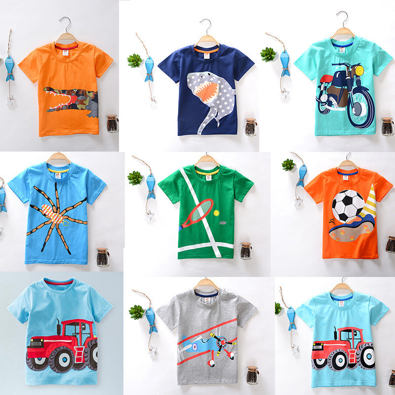 Boys' Cartoon Combed-Cotton Tee