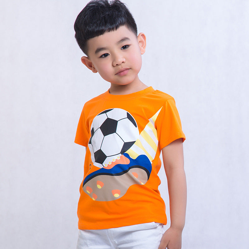 Boys' Cartoon Combed-Cotton Tee