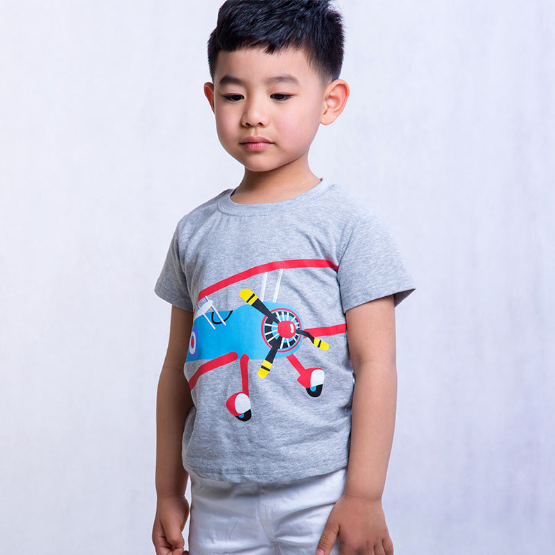 Boys' Cartoon Combed-Cotton Tee