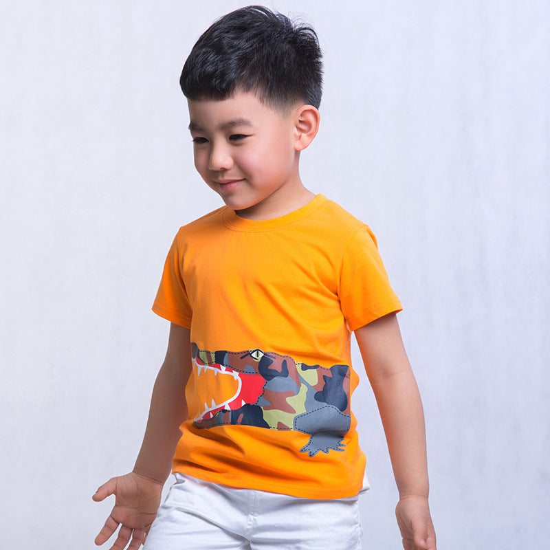 Boys' Cartoon Combed-Cotton Tee