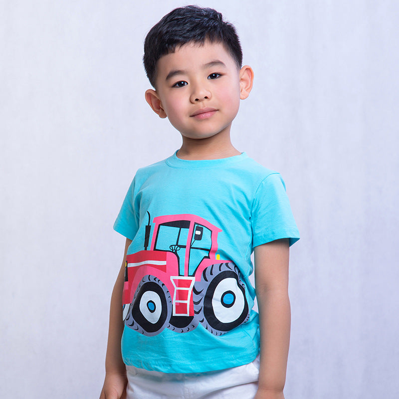 Boys' Cartoon Combed-Cotton Tee