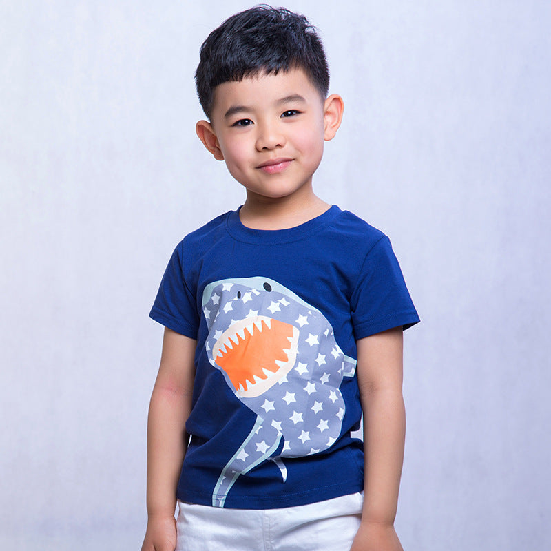 Boys' Cartoon Combed-Cotton Tee