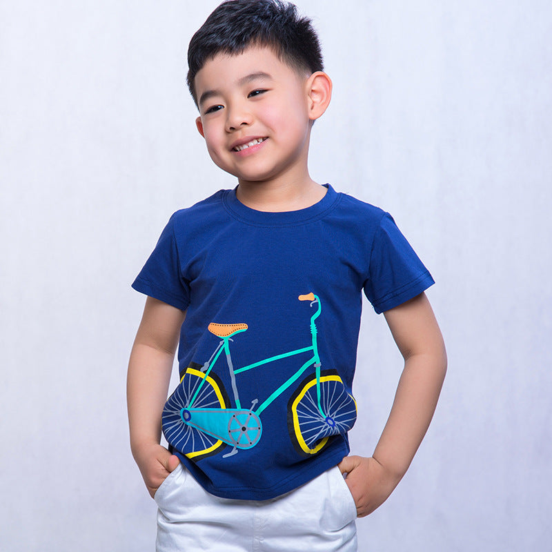Boys' Cartoon Combed-Cotton Tee