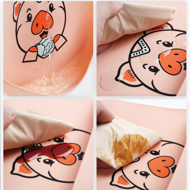 Food-Grade Silicone Bib with Pocket