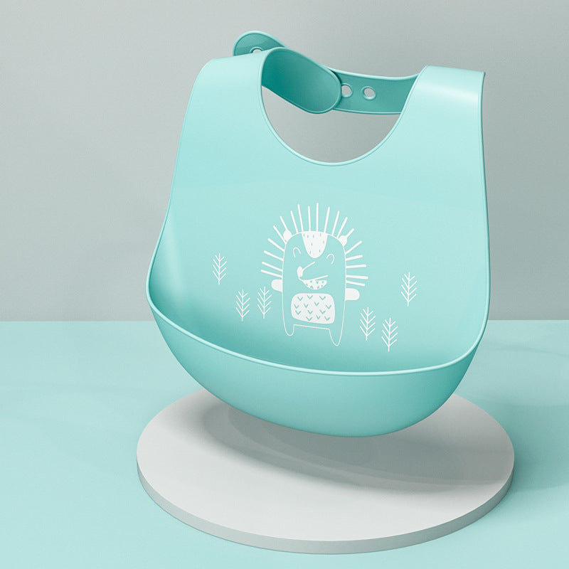 Food-Grade Silicone Bib with Pocket