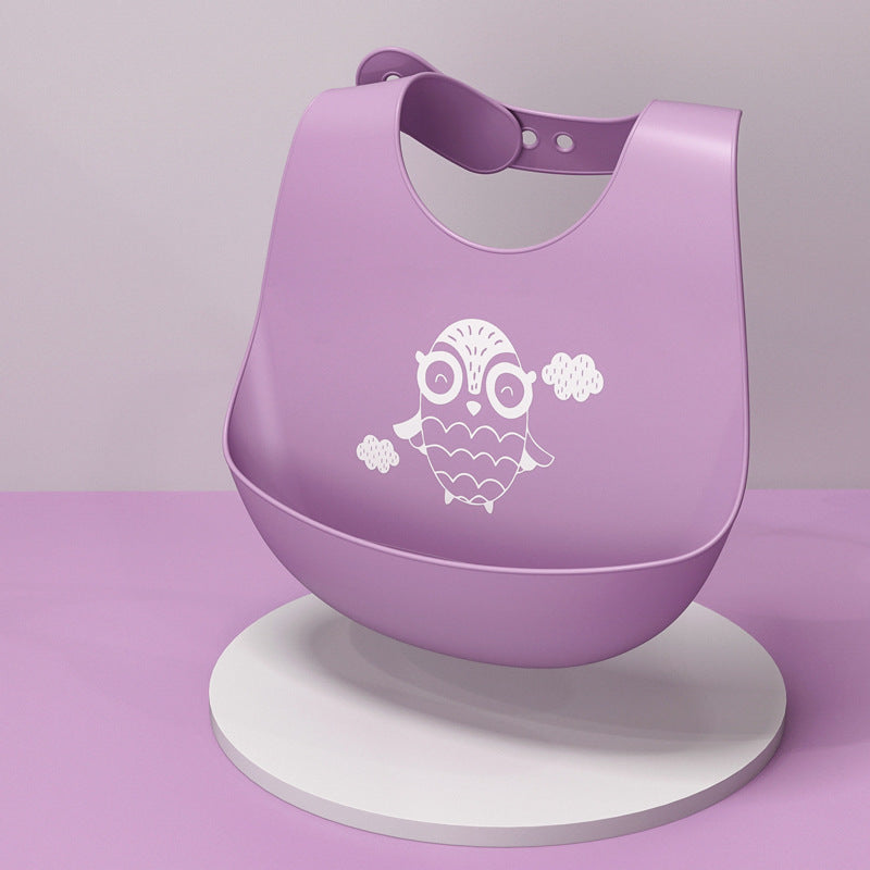 Food-Grade Silicone Bib with Pocket