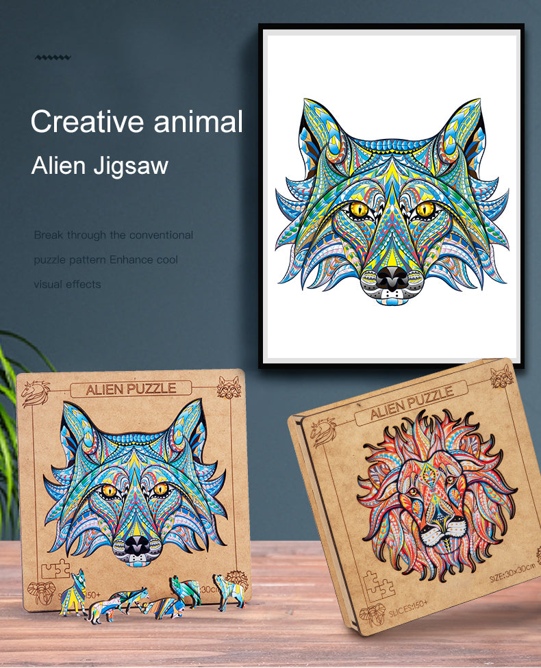 DIY Wooden Jigsaw Puzzle with Box