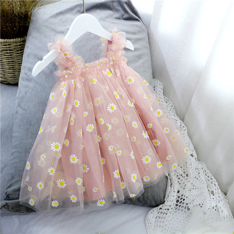 Girls' White Gauze Tutu Dress