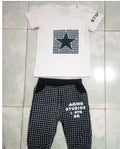 Kids' Star-Print Short-Sleeve T-Shirt & Trouser Set