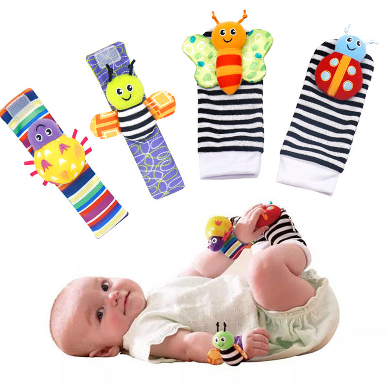 Baby Sock & Wristband Rattle Set