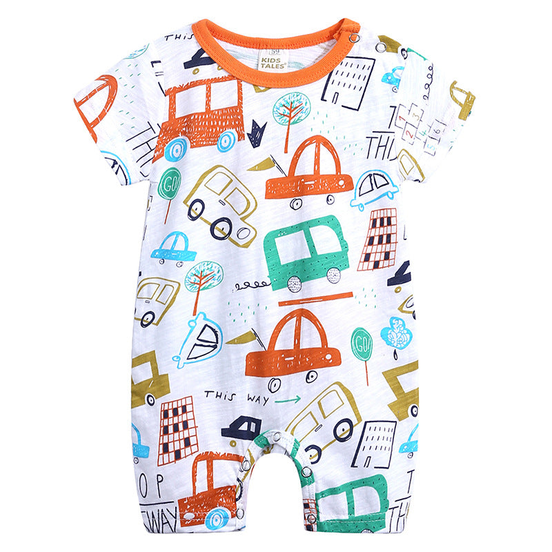 Baby Slub Cotton Short-Sleeve Onesie