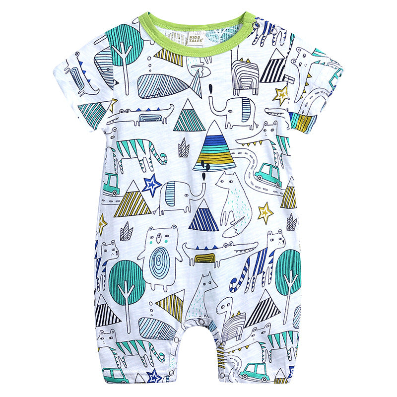 Baby Slub Cotton Short-Sleeve Onesie