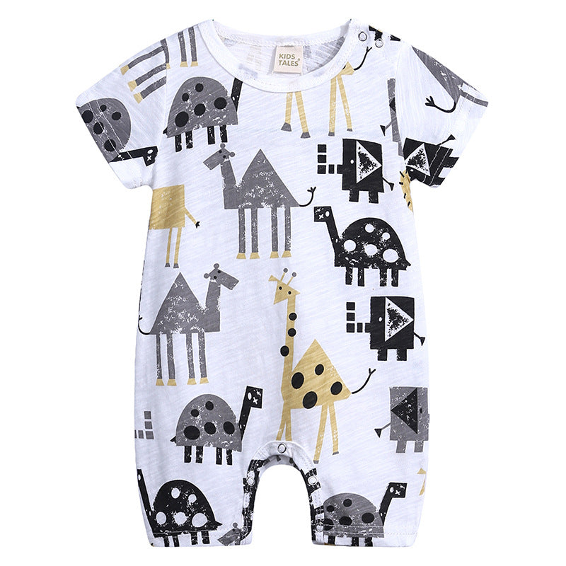 Baby Slub Cotton Short-Sleeve Onesie