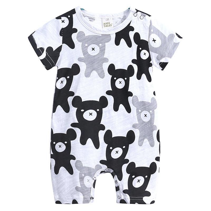 Baby Slub Cotton Short-Sleeve Onesie