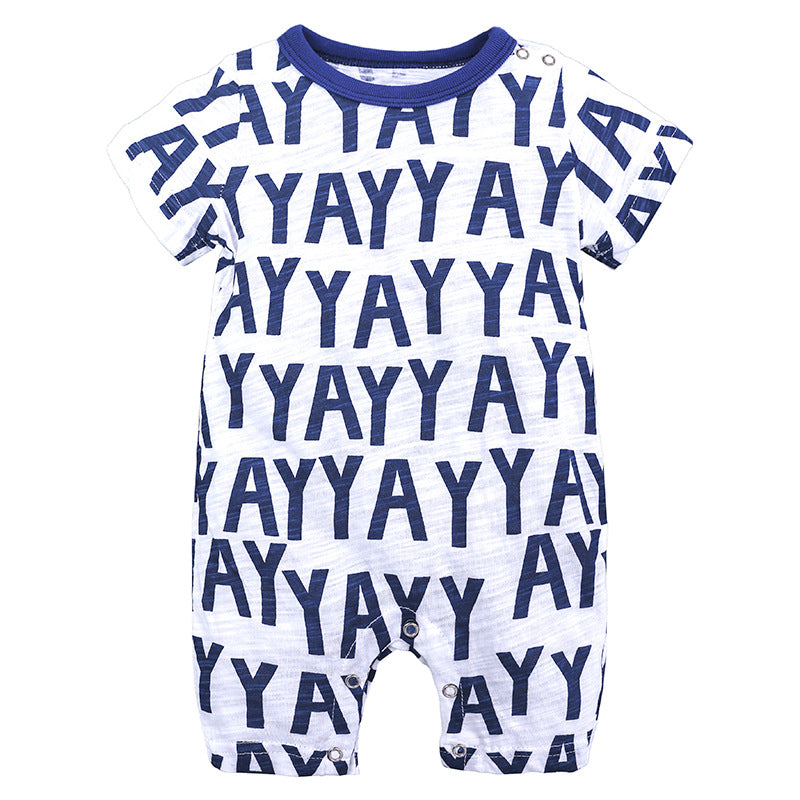 Baby Slub Cotton Short-Sleeve Onesie