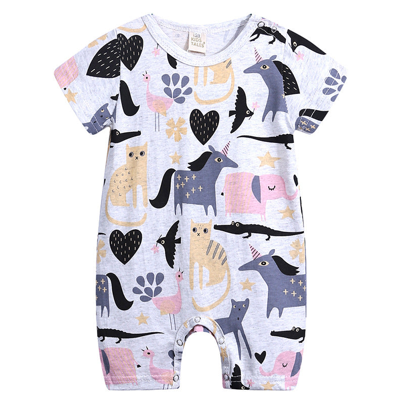 Baby Slub Cotton Short-Sleeve Onesie