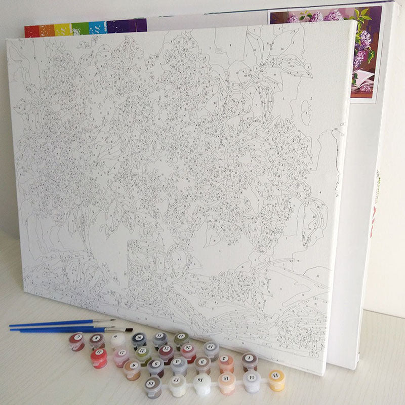Wolf Paint-by-Numbers Kit