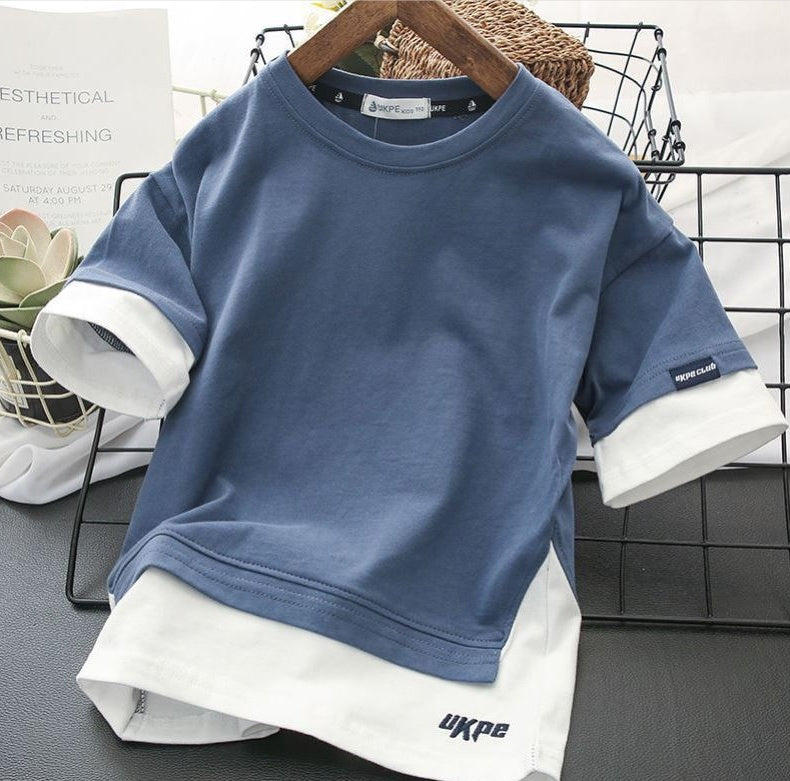 Baby Hooded Layered-Look Top