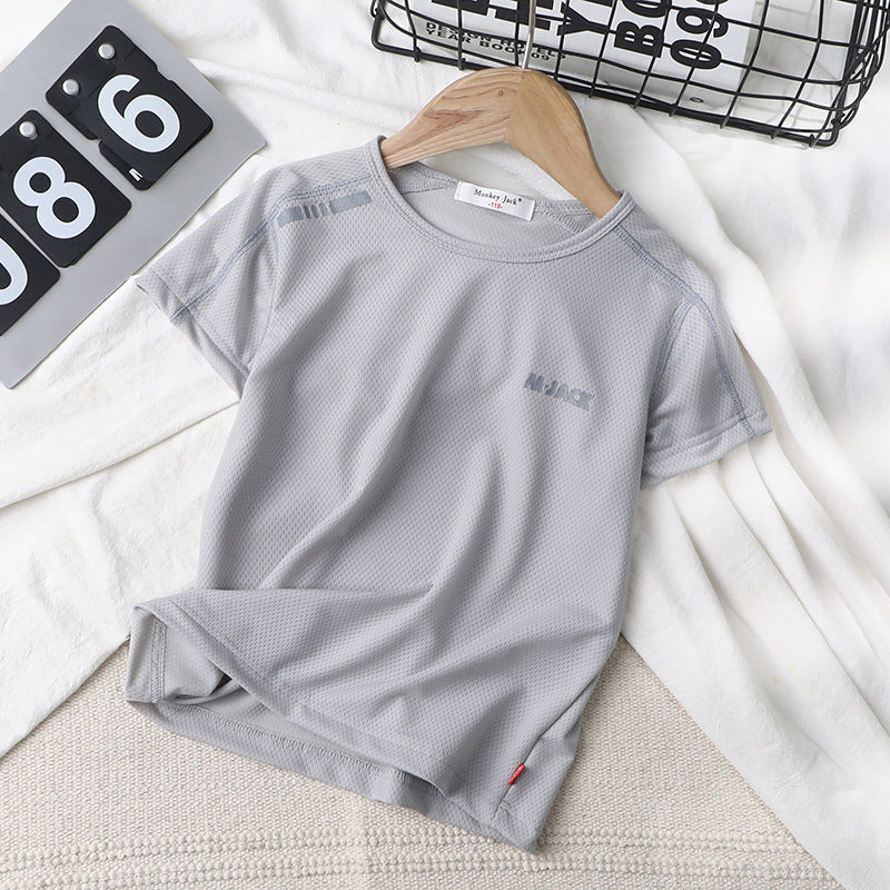 Kids' Mesh Round-Neck Tee