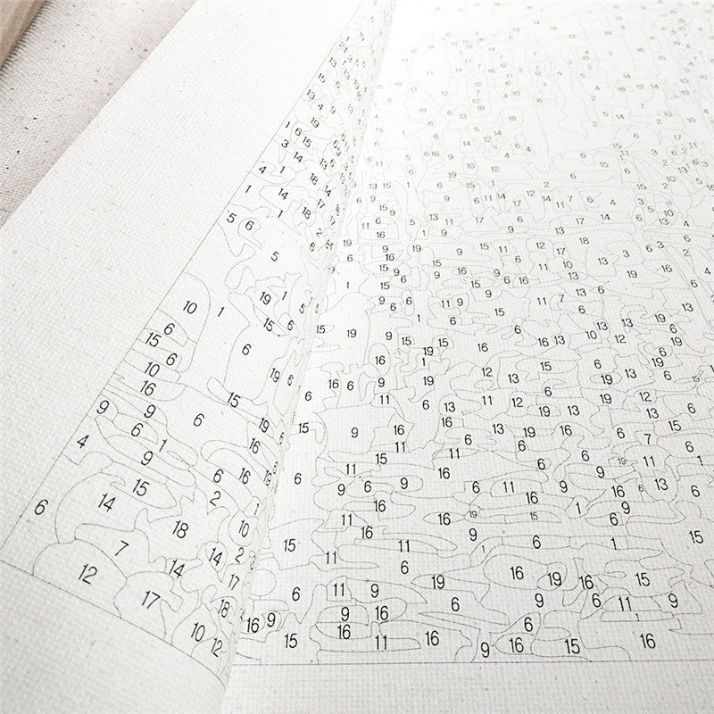 Bicycle Garden Paint-by-Numbers Kit