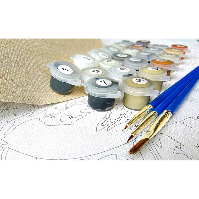 Bicycle Garden Paint-by-Numbers Kit