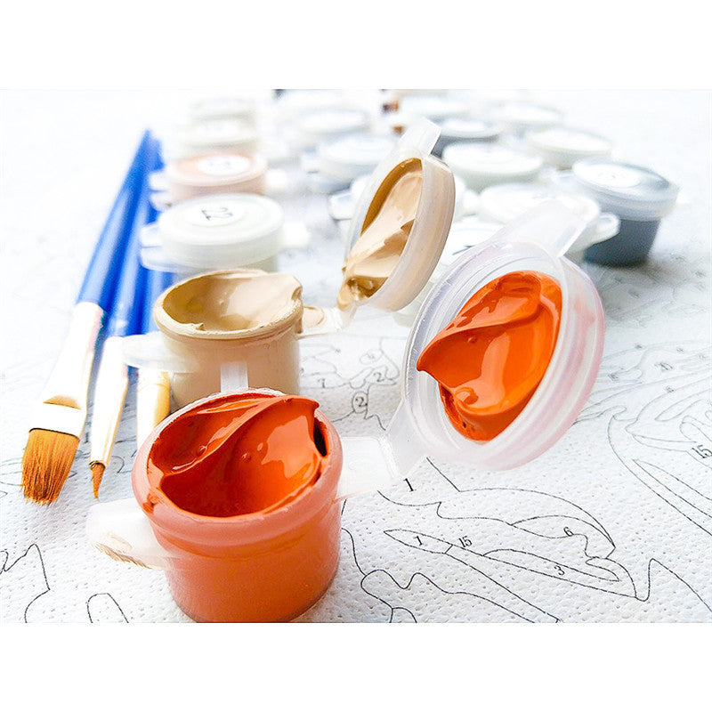 Bicycle Garden Paint-by-Numbers Kit
