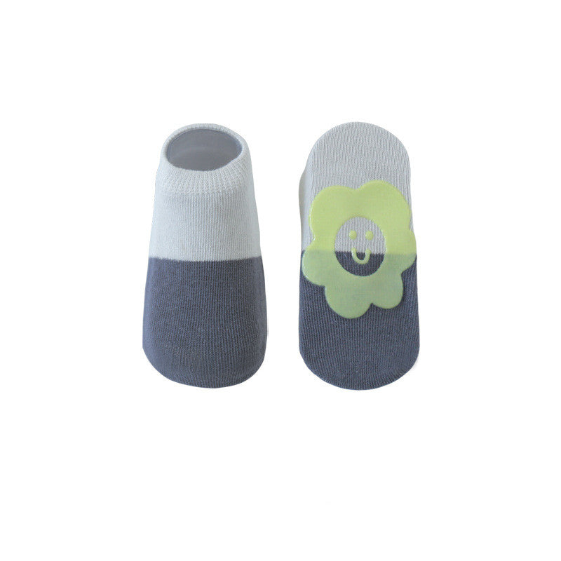 Baby Thin Combed-Cotton Boat Socks