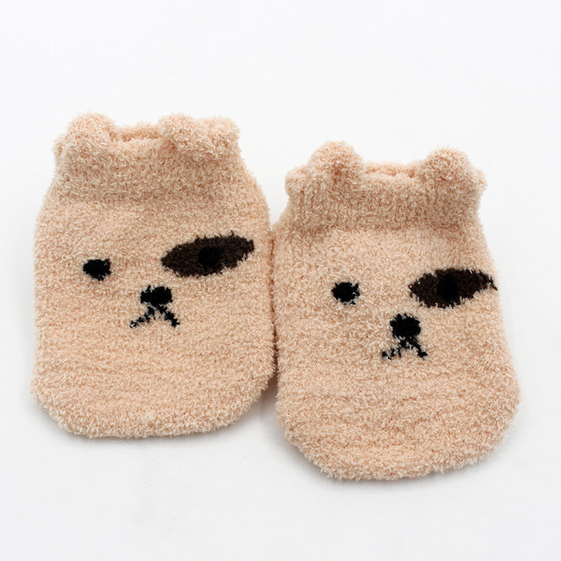 Kids' Coral Fleece Non-Slip Socks