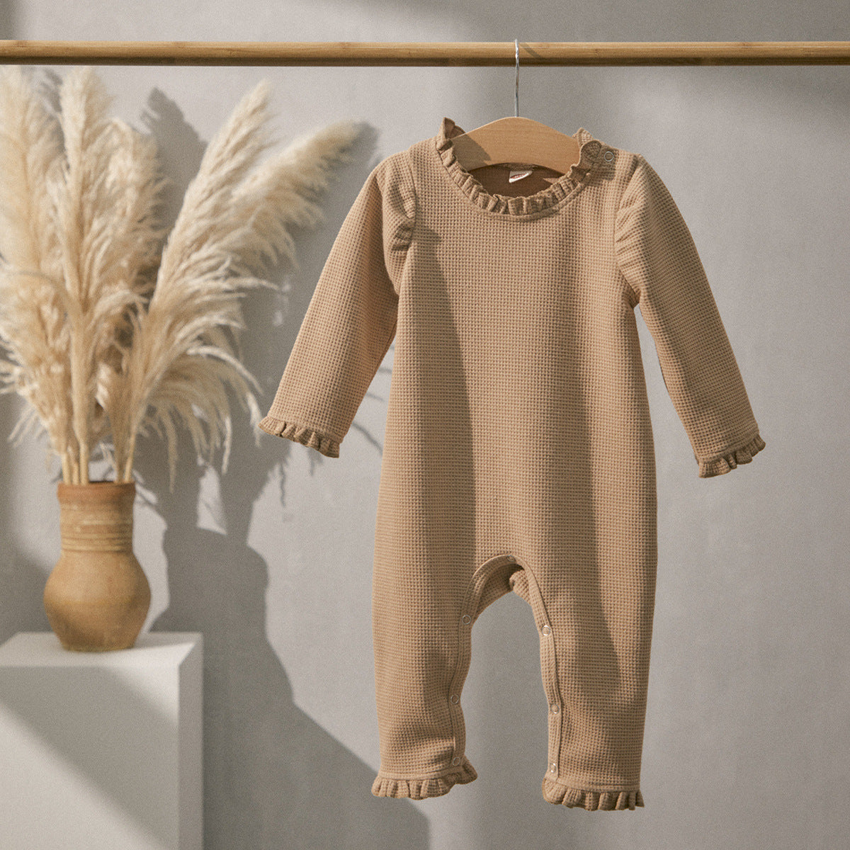 Baby Lace-Collar Long-Sleeve Romper