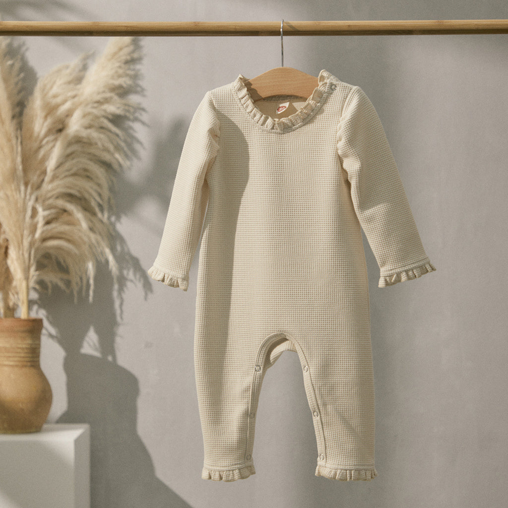 Baby Lace-Collar Long-Sleeve Romper
