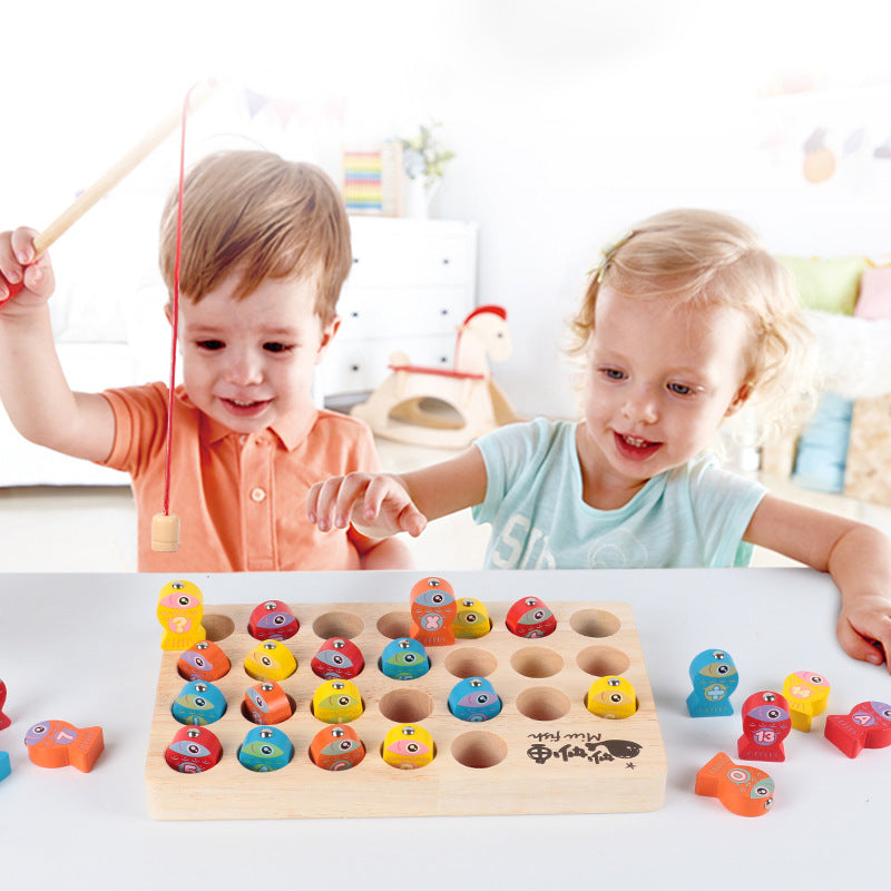Wooden Magnetic Fishing & Letter Game