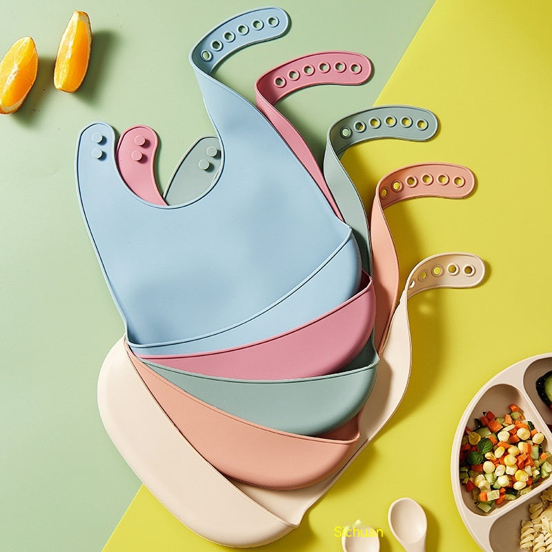 Thin Silicone Feeding Bib