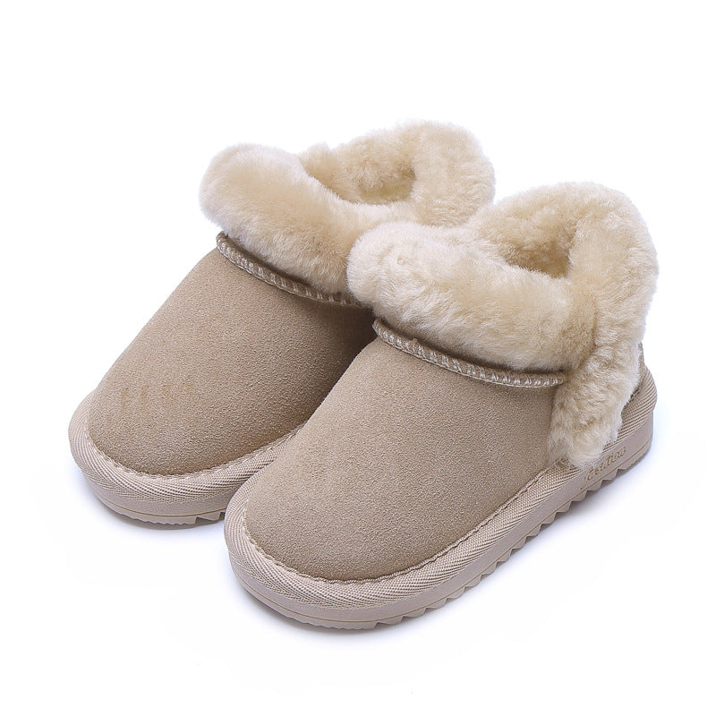 Girls' Soft-Sole Cotton Booties